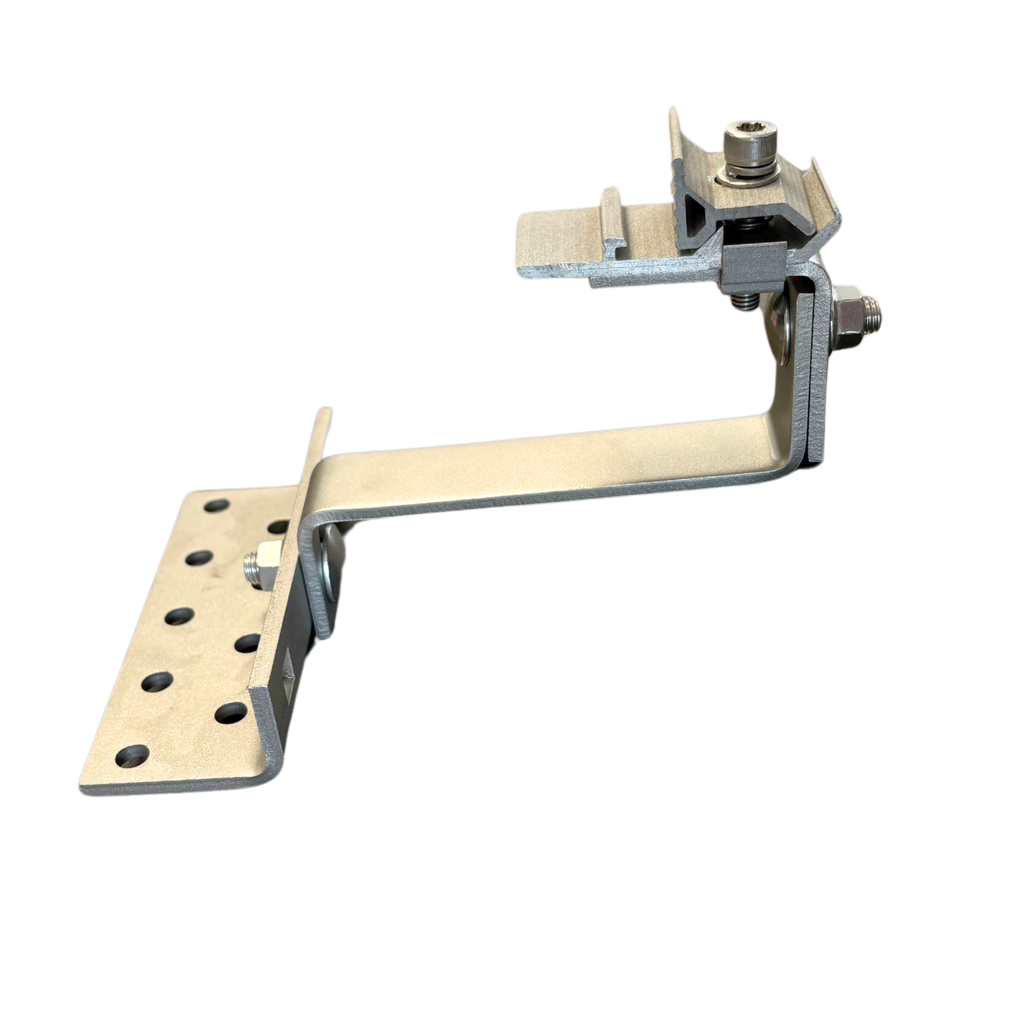 Crochet rapide top inox tuile double réglage (Attache rapide rail prémontée)