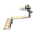 CROCHET RAPID TOP INOX TUILE DOUBLE RÉGLAGE (ATTACHE RAPIDE RAIL PRÉMONTÉE)