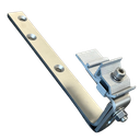 Crochet rapide top inox ardoise simple réglage (Attache rapide rail prémontée)