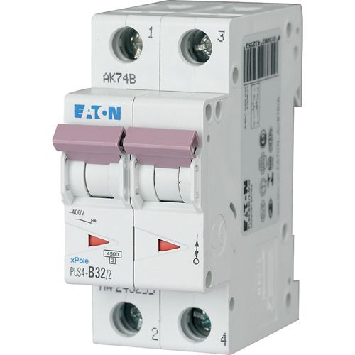 EATON Disjoncteur PLS4-C32/2-MW , C 32A , 2 poles , 4,5 kA