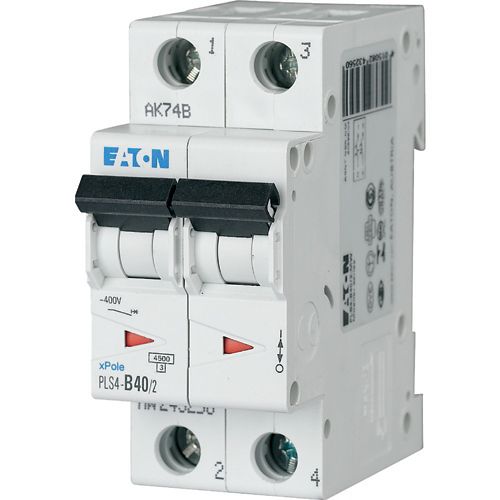 EATON Disjoncteur PLS4-C40/2-MW , C 40A , 2 poles , 4,5 kA