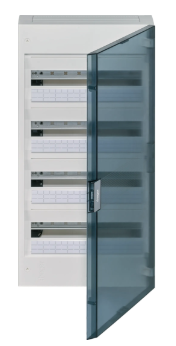 HAGER Coffret vega - 4R. - 72 M. - porte transparente
