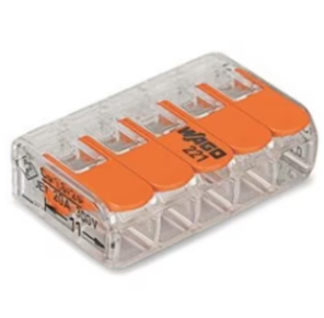 WAGO Borne COMPACT UNIVERSELLE pour tout type de câbles 5 x 0,2-4mm² (S) (M) (25 PCS)