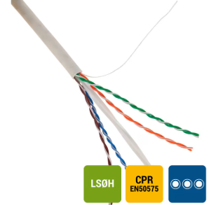 Excel Networking Solutions R 305 U/UTP CAT6 4P LSOH B2ca-s1a,d1,a1 Blanc (305M)