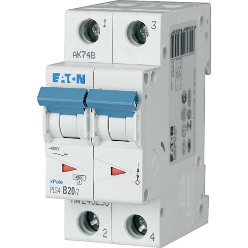 [EATDIS2P20A] EATON - Disjoncteur PLS4-C20/2-MW , C 20A , 2 poles , 4,5 kA