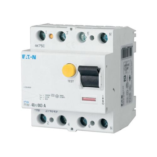 [EATDIF4P40A30MA] EATON differentiel PFIM-40/4/003-A-MB, 4 poles, 40 A, 30 mA, Type A