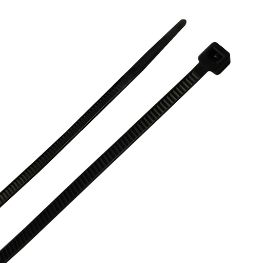 [TRADCOLL250] TRADEFORCE Collier de serrage standard résistant aux UV, 250x4,8mm, noir, intér/extér (100PCS)