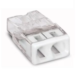 [WAG2,5MMBLANC] WAGO Borne 2x0,5-2,5mm transparant blanc (100PCS)