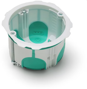 [TRADBOIT1] TRADEFORCE Boîte cloison creuse 1 module, profondeur 50mm, IP40 PP blanc