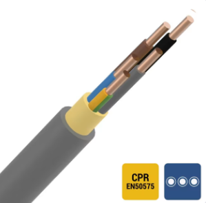 [CABXVB5G1,5] CABLE D'INSTALLATION R 100 XVB câble d'installation XLPE/PVC 1kV Cca s3d2a3 gris 5G1,5mm² (100M)