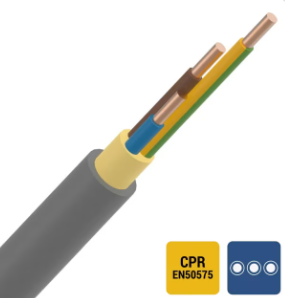 [EUPXVB3G1,5] EUPEN R 100 XVB câble d'installation XLPE/PVC EUPEN 1kV Cca s3d2a3 gris 3G1,5mm² (100M)