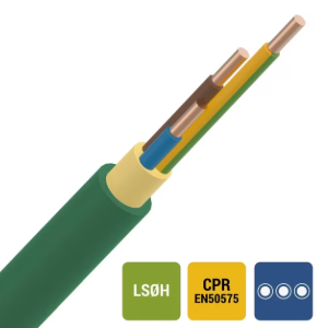 [EUPXGB3G2,5] EUPEN R 100 XGB câble d'installation XLPE/LS0H 1kV Cca s1d2a1 vert 3G2,5mm² EUPEN (100M)
