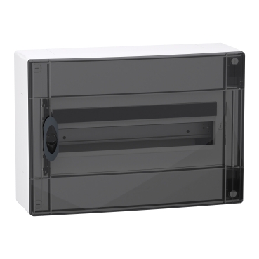 LVSXM118 COFFRET EN SAILLIE - 1 RANGEES - 18M - PORTE TRANSPARENTE - BLANC
