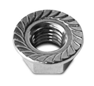 ECROU M10 A2 DENTÉ (100 PCS)
